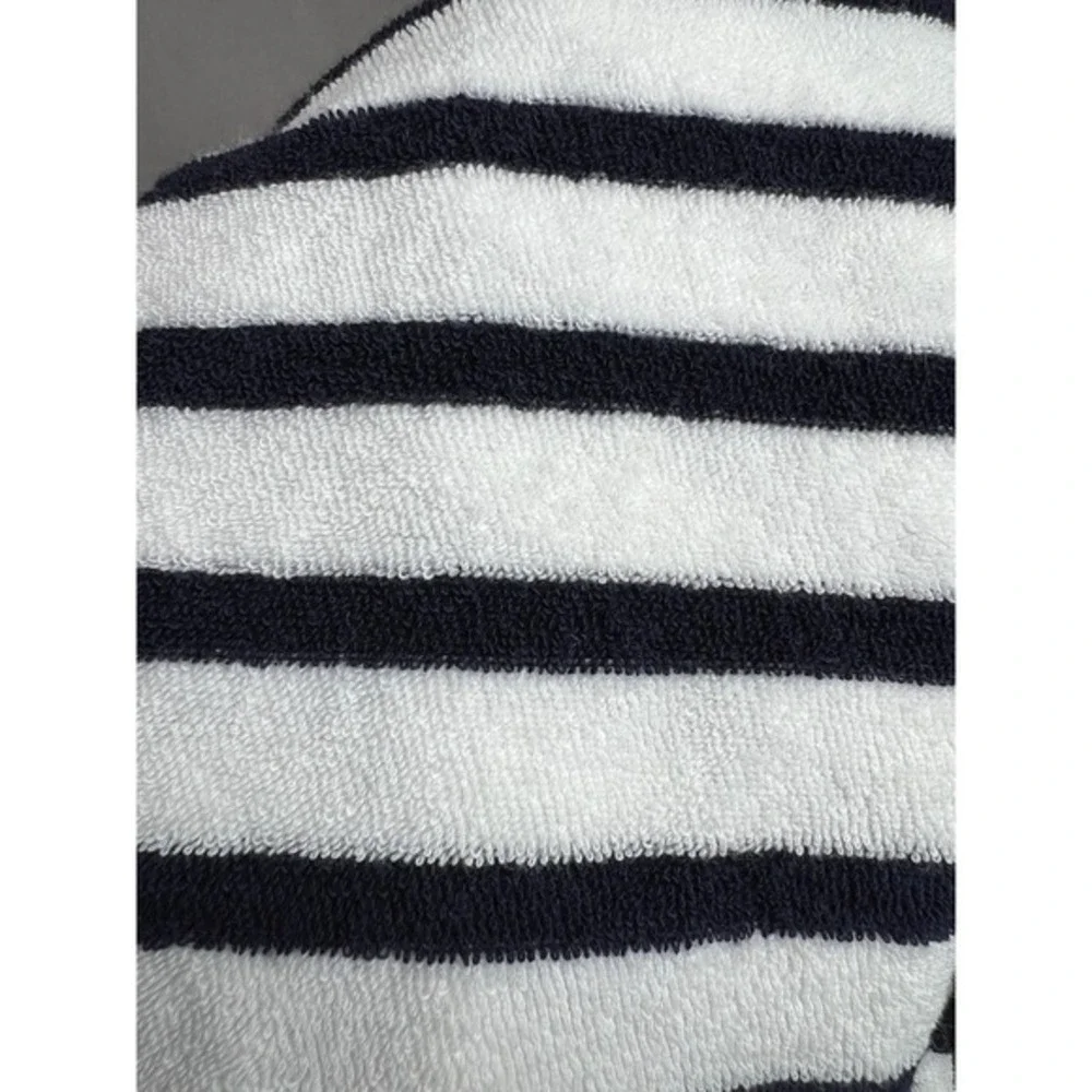 Gap Kids Girl's XL 12-13 Striped Terry Cloth Hooded Swim Cover Up Wearable Towel